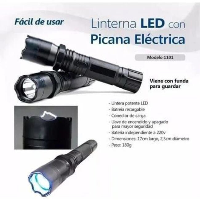 Linterna Con Taser Flashlight Ref 1101
